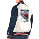 Renegade NY Rangers Navy and White Jacket - Image 2