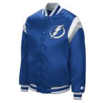 Tampa Bay Lightning Shut Out Royal Varsity Satin Jacket