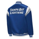 Tampa Bay Lightning Shut Out Royal Varsity Satin Jacket - Image 2