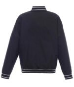 Toronto Maple Leafs Front-Hit Navy Poly-Twill Jacket - Image 2