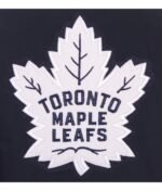Toronto Maple Leafs Front-Hit Navy Poly-Twill Jacket - Image 3