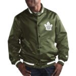 Toronto Maple Leafs Green Satin Jacket - Image 3