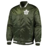 Toronto Maple Leafs Green Satin Jacket