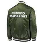 Toronto Maple Leafs Green Satin Jacket - Image 2