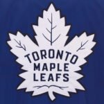 Lightweight Toronto Maple Leafs Nylon Royal Bomber Jacket - Image 3