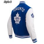 Toronto Maple Leafs Retro Classic Rib Varsity Jacket - Image 8