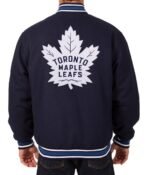 Varsity Toronto Maple Leafs Navy Blue Wool Jacket - Image 2