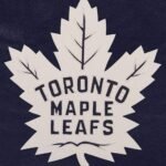 Toronto Maple Leafs Varsity Navy Leather Jacket - Image 3