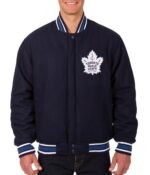 Varsity Toronto Maple Leafs Navy Blue Wool Jacket