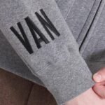 Vancouver Canucks Dark Heather Gray Striped Fleece Jacket - Image 5