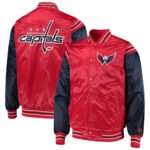 Washington Capitals Red and Blue Satin Jacket - Image 3