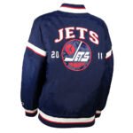 Winnipeg Jets Tournament Navy Varsity Jacket - Image 2