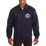 Winnipeg Jets Workwear Navy Cotton Jacket