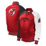 New Jersey Devils Youth Varsity Satin Jacket - Image 3